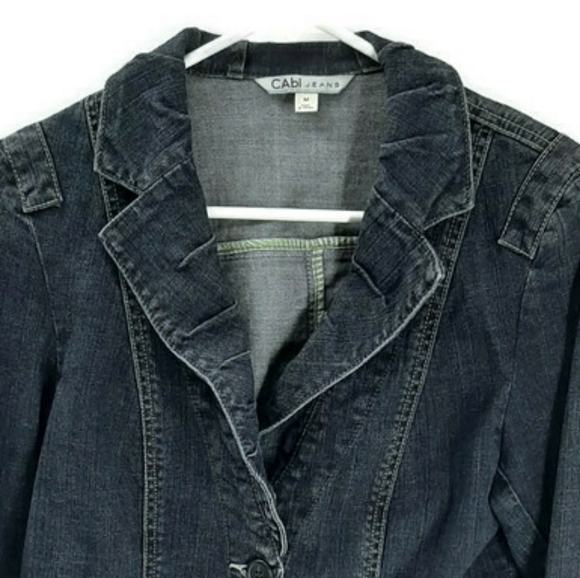 Cabi Lucy fitted denim jacket medium - Picture 3 of 10